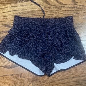 Z by Zella Women's Black and Blue Patterned Skorts